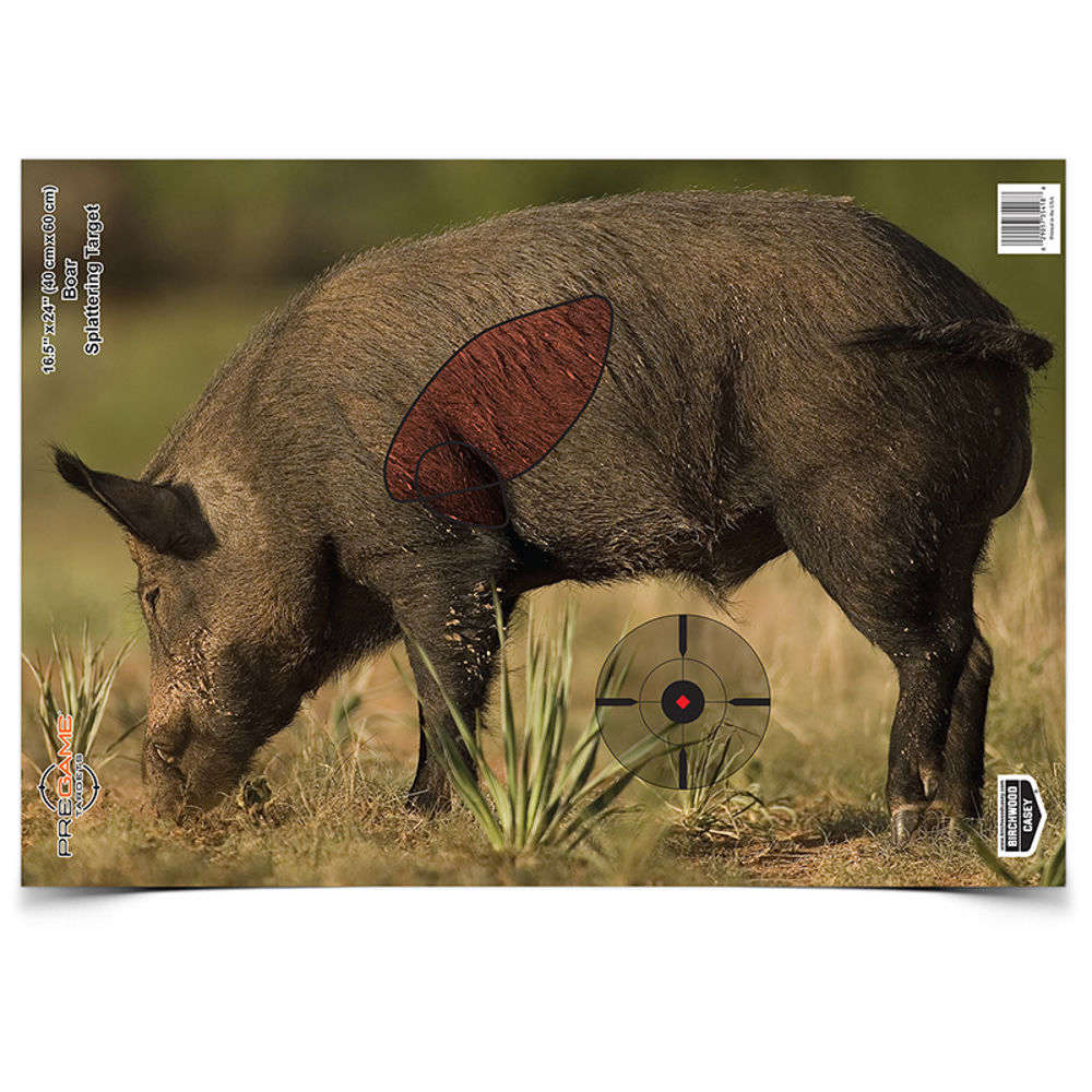 Targets Birchwood Casey 4.50" PREGAME 16.5IN X 24IN BOAR 3 TARGET